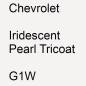 Preview: Chevrolet, Iridescent Pearl Tricoat, G1W.